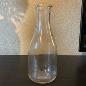 Antique vintage milk glass jar
